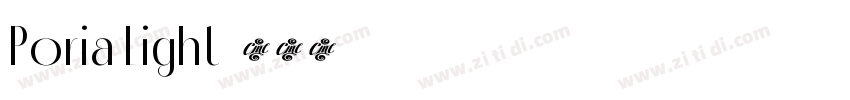 Poria Light字体转换